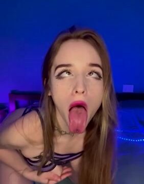 Ivano4ka Ahegao girl teasing in sexy bodysuit so erotic