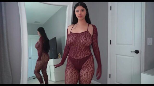 Strawberrytabby Fishnet Bodysuit tease so hot