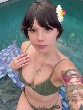 Oxillery pool bikini tease with frends new video